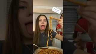 Aşırı ACI️Noodle Yemek⁉️Tuana Zeybek #shorts #noodles #yemek