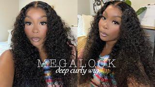 Affordable Deep Curly Lace Wig! | Lollapalooza Hair Vibes Up To $100 Off  | MEGALOOK HAIR