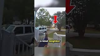 Neighbor calms a young woman down!#shorts