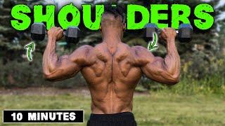 10 MINUTE LIGHTWEIGHT DUMBBELL SHOULDER WORKOUT!