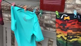 Review of Portable Clothesline with 12 Colorful Clothespins