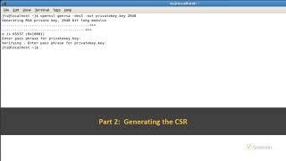 How to Generate CSR on Apache Servers– Video Tutorials