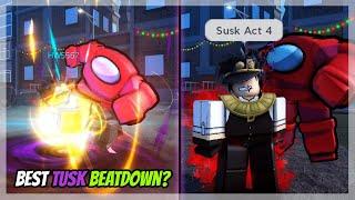 This Is ONE OF THE BEST Tusk BEATDOWNS Ever! | Checking Out The NEW Update In This Roblox JOJO Game!