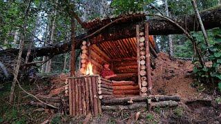 Строю  Летний Бушкрафт лагерь в лесу у реки | Bushcraft | Бушкрафт | Река | Новое место | Лесной дом