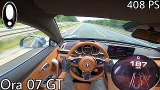 2024 GWM Ora 07 GT (408 PS) POV Testdrive AUTOBAHN Beschleunigung & Topspeed