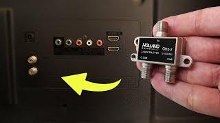 Install An Antenna Splitter On Your TV And Unlock All Free Channels On Smart TV. How To Make Antenna