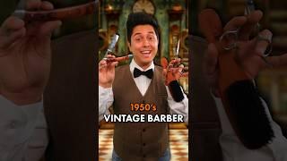 Vintage 1950’s Barber Haircut & Shave  | #ASMR