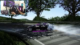 Full EvlRabbit Drift Division RX8 Attack on Tsukuba Fruits Line - Full 900° Wheel gameplay