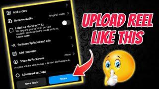 Instagram par reels upload kaise kare 2024 | How to upload reels on instagram without losing quality