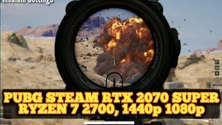 PUBG 2021: RTX 2070 Super, Ryzen 7 2700 Season 10 1440p 1080p All Settings FPS Benchmark Video