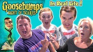 Goosebumps Night of Scares in Real Life! Does Slappy Get Us? | DavidsTV