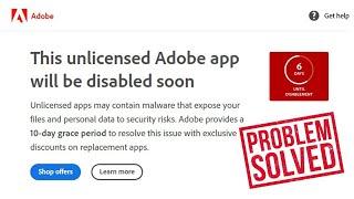 Fix 'This Unlicensed Adobe App Has Been Disabled' in Photoshop (2024)