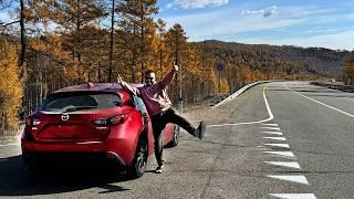 ПРИЛЕТЕЛО 2 КАМНЯ, оклейка не помогла:( MAZDA AXELA. Перегон из Владивостока.