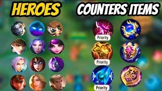 COMO COUNTEREAR CUALQUIER HEROE CON ITEMS!| LA GUIA DEFINITIVA!| MOBILE LEGENDS ESPAÑOL 2022