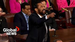 Texas Rep. Al Green removed from Congressional chamber for disrupting Trump speech