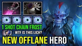 WTF Offlane Carry Lich 1 Shot Chain Frost with Khanda Blade Mail Hard Counter Any Hero Dota 2