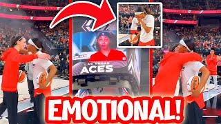 Caitlin Clark HUGS Sydney Colson After Emotional Tribute From Aces Before Tip-Off 