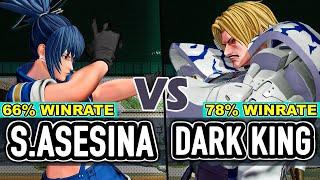 KOF XV ▰ SHERMIE ASESINA (Leona/Athena/Shermie) vs DARK KING (Rugal/Duo Lon/O.Yashiro)