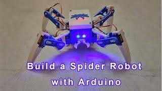 Building a Bluetooth Controlled Spider Robot using Arduino