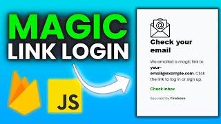 Passwordless authentication Firebase  | Simple Web login