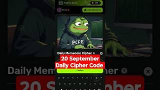 Memes Lab Bot Daily Cipher Code 20 September | Memes Lab Cipher Code| Memelab Daily Cipher | Memelab