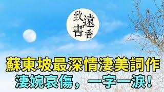 蘇東坡最深情淒美詞作《江城子》，十年生死兩茫茫，淒婉哀傷，一字一淚！-致遠書香