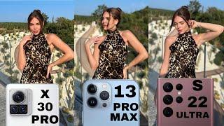 Motorola X30 Pro Vs iPhone 13 Pro Max Vs Samsung Galaxy S22 Ultra | Camera Comparison