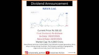 NAVA Limited #share declared a #dividend