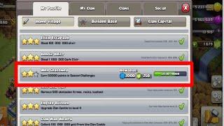 Earn 50000 points in season Challenges | Clash of clans missions | Nasar Nature