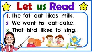 Reading tutorial for kids || Practice reading sentences || Reading lesson for kids