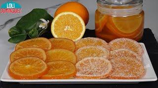 NARANJAS CONFITADAS, ESCARCHADAS Y EN ALMÍBAR, RECETA MUY FÁCIL - Loli Domínguez - Dulces de Navidad