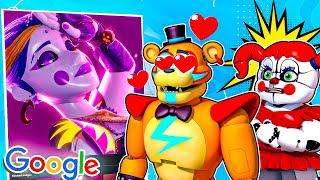 Google GLAMROCK BALLORA with Circus Baby and Glamrock Freddy