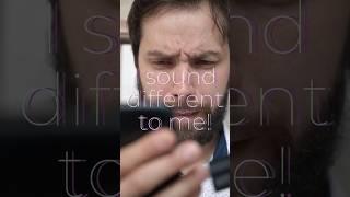 Why Does Your Voice Sound Weird on Recordings? #funscience #curiousbeing #sound