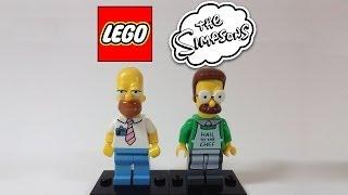 LEGO Simpsons 2014 Homer and Ned Minifigures Review!