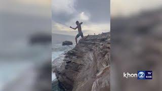 Public warned of risks cliff jumping at Spitting Cave