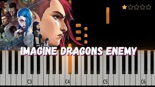 Enemy by Imagine Dragons | Super Easy Piano Tutorial for Beginners