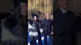 Cher with boyfriend Alexander at the Dolce&Gabanna Party in Italy. #cher