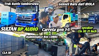 Mendarat Genset Baru BP AUDIO dari IDOLA Blitar,,Truk HINO 500 siap tempur battle Sumbersewu