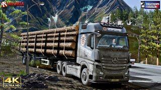 Truckers of Europe 3| mountain wood delivery| realistic HD gameplay