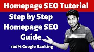 Homepage SEO Optimization 2020- Guide to Boost Website Homepage SEO & Google Ranking - OK Ravi