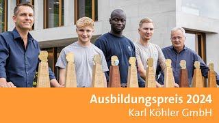 Ausbildungspreis 2024: Karl Köhler