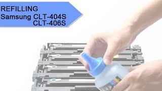 How to refill Samsung clt-404s / clt-406s toner cartridge