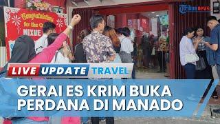 Gerai Es Krim Buka Perdana di Manado, Langsung Diserbu Ratusan Masyarakat di Hari Pertama