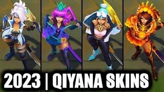 ALL QIYANA SKINS SPOTLIGHT 2023 - La Ilusion Newest Skin | League of Legends