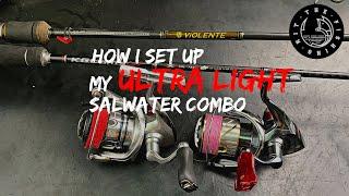 HOW TO SET UP A SALTWATER ULTRALIGHT  ROD AND REEL  | My Setup for Shore Fishing