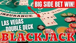  #2 SO MANY Side Bet Wins! DOUBLE DECK BLACKJACK at El Cortez Las Vegas with my favorite dealer 