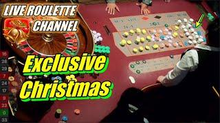 LIVE ROULETTE | Exclusive ChristmasIn Las Vegas Casino  Lots of Betting Exclusive  2024-12-24