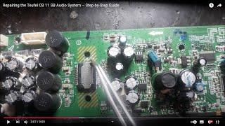 How to fix  Teufel CB 11 SB Audio System #Germany circuit board repair