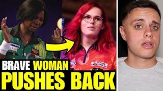 Female Darts Player REFUSES To Compete Against TRANS Player & FORFEITS The Match!