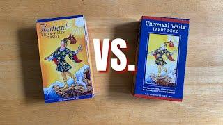 Universal Waite Tarot vs Radiant Rider-Waite Tarot